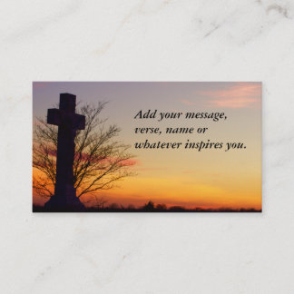 Mit seiten versehen-Power Personalize-2 Kreuz am Visitenkarte