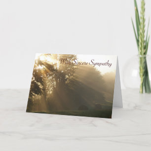 Mit Sincere Beileid Karte