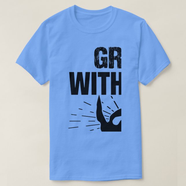 Mit Sorgfalt angebauter Bart mit Stolz T-Shirt (Design vorne)