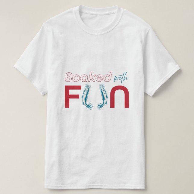 Mit Spaß getrunken - Sardinen Inspiriertes SommerT T-Shirt (Design vorne)