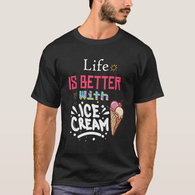 mit Sprinklen süße Eiscreme T-Shirt (Vorderseite)