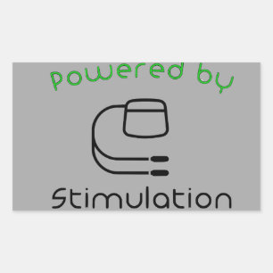 Mit Stimulationsaufkleber Rechteckiger Aufkleber