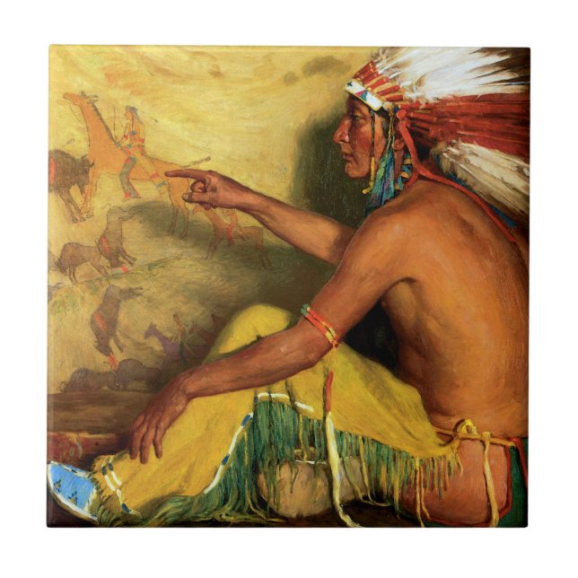 Mit Stolz auf seine Aufnahme Fliese (Vorderseite)