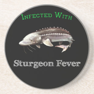 mit Sturgeon-Fieber infiziert Getränkeuntersetzer