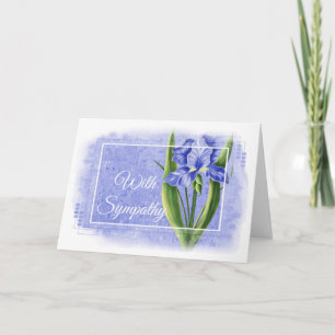 Mit Sympathy Card - Blue Iris d1 Karte