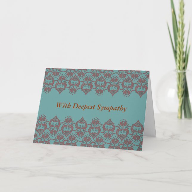 Mit tiefem Beileid Karte (Vorderseite)