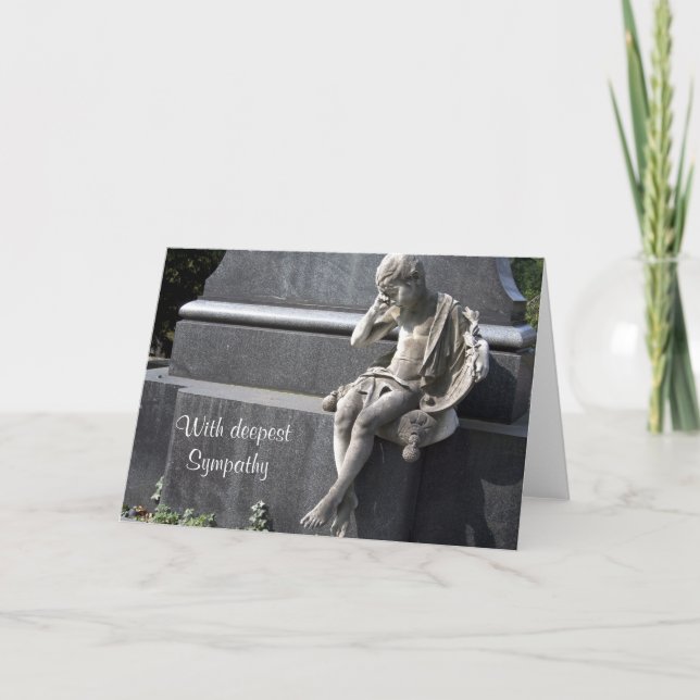 Mit tiefem Beileid Karte (Vorderseite)