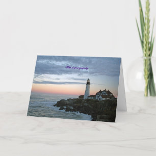 Mit tiefstem Beileid, bei Sonnenuntergang Karte