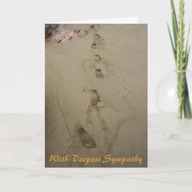 Mit tiefstem Beileid Beileid Karte (Vorderseite)