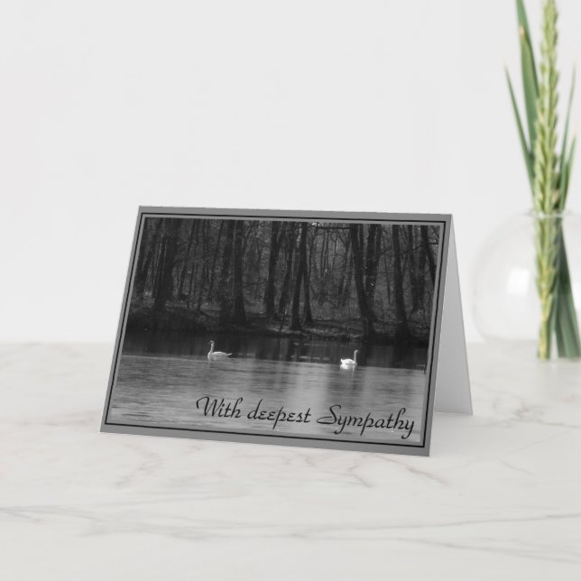 Mit tiefstem Beileid - Beileidkarte Karte (Vorderseite)