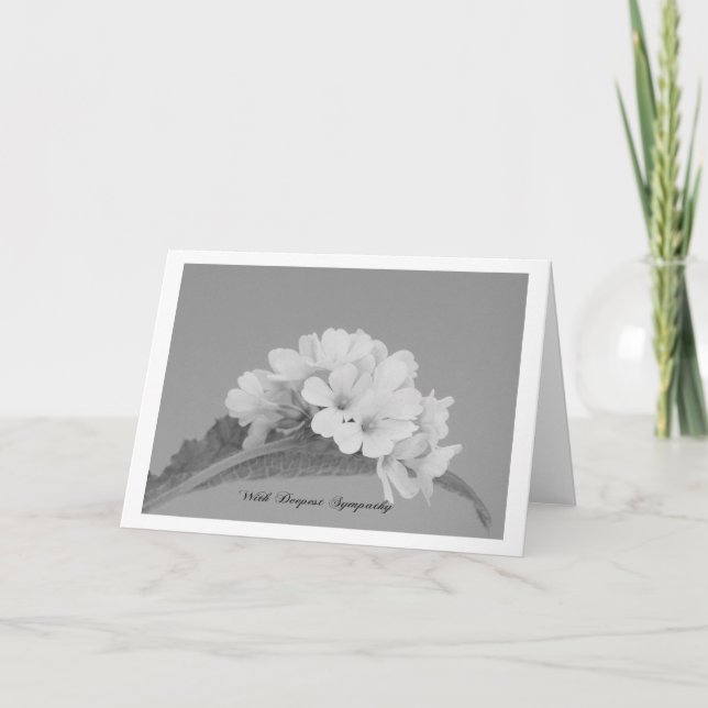 Mit tiefstem Beileid Karte (Vorderseite)