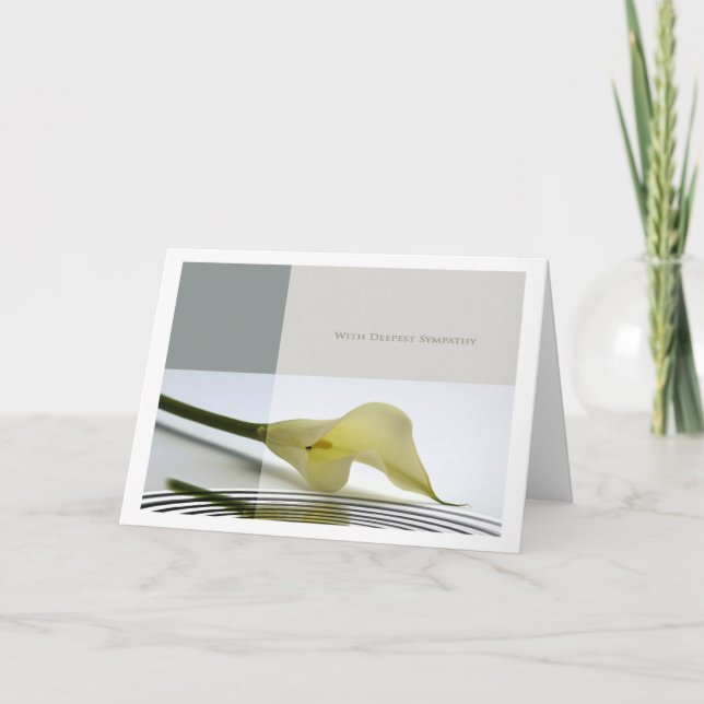 mit tiefstem Beileid Karte (Vorderseite)