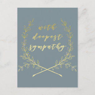 Mit tiefstem Beileid Postkarte