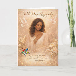 Mit tiefstem Mitgefühl — Order of the Eastern Star Karte