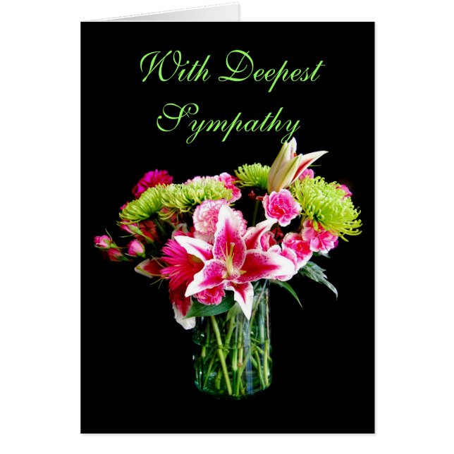 Mit tiefstem Mitgefühl, Stargazer Lily Bouquet (Vorne)