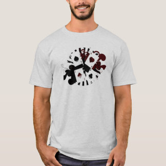 Mit Tinte geschwärzte Asse T-Shirt