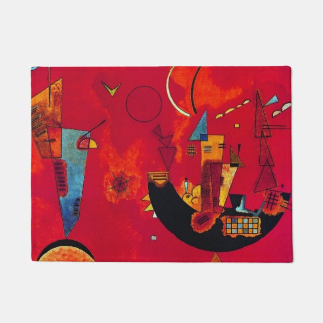 Mit und Gegen, 1929 von Wassily Kandinsky Fußmatte (Vorderseite)