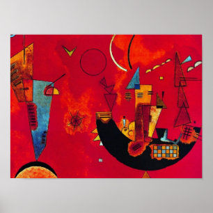 Mit und Gegen, 1929 von Wassily Kandinsky Poster