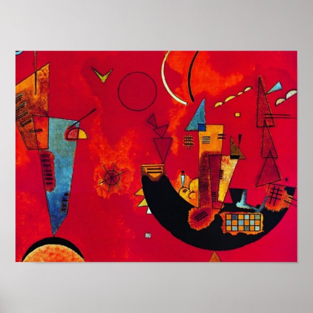 Mit und Gegen, 1929 von Wassily Kandinsky Poster (Vorne)