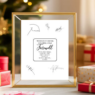 Mit uns ist es nie auf Wiedersehen nur Abschiedsze Fotodruck