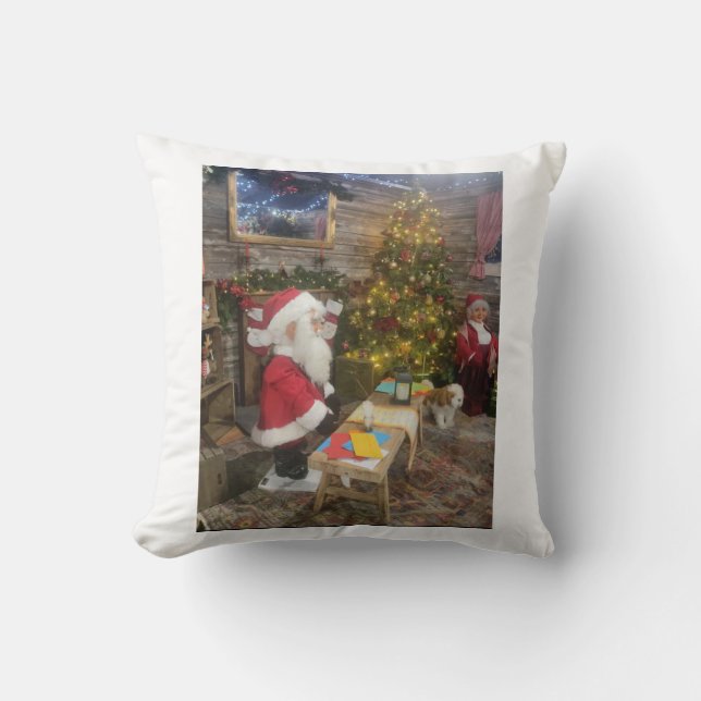 Mit unserem Jolly Santa Pillow genießen Sie Weihna Kissen (Vorderseite)