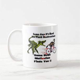 Mit unserem T-Rex Dinosaur Funny in Motivation auf Kaffeetasse