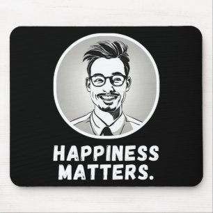 Mit Vector Illu die Typografie des Glücks verbreit Mousepad