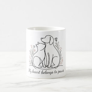 Mit vier Freunden ist das Leben besser - mit indiv Kaffeetasse