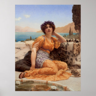 Mit Violets Wreathed und Robe von Saffron Hue Poster