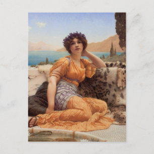 Mit Violets Wreathed und Robe von Saffron Hue Postkarte