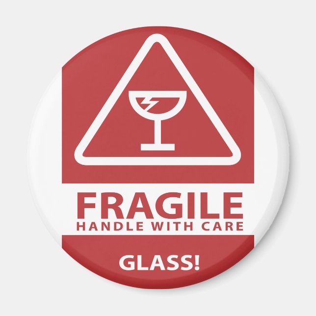 Mit Vorsicht umgehen Magnet (Vorne)