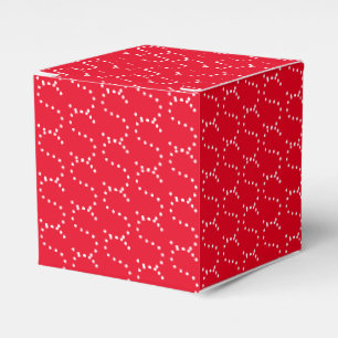 Mit w/Initial, Weißbrief, rotes Geschenk anpassen Geschenkschachtel