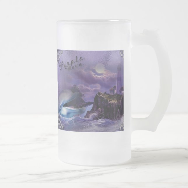 mit Wasserrinne gereifter BierKrug Mattglas Bierglas (Rechts)