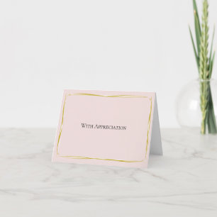Mit Wertschätzung – Elegante minimalistische Danke