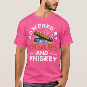 Mit Whiskey und Zigarren gespeist, rauchender Ziga T-Shirt