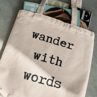 Mit Wörtern Inspirierend Buch Lover Reisender wand Tragetasche