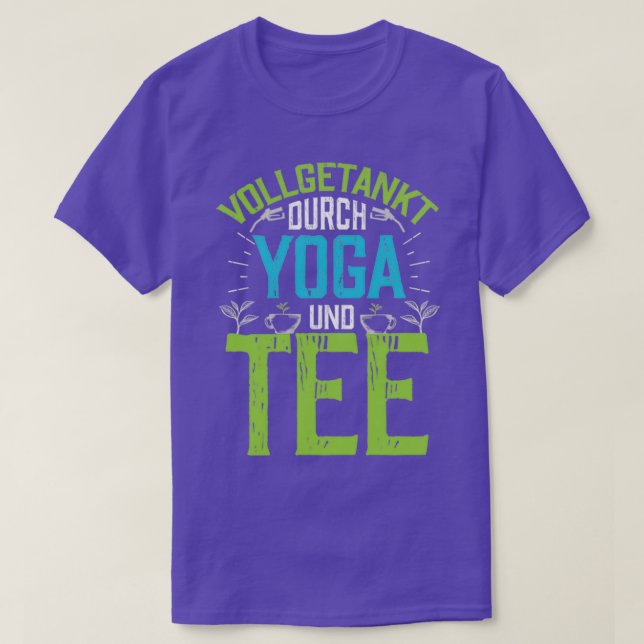 Mit Yoga und Tee aufgetankt (Design vorne)