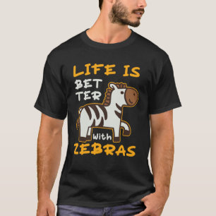 Mit Zebras Zebra Safari-Tieren T-Shirt