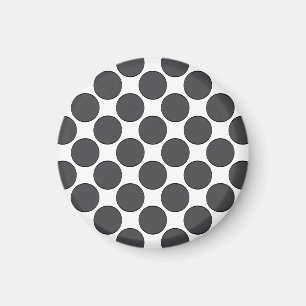 Mit Ziegeln gedeckte dunkelgraue Punkte Magnet