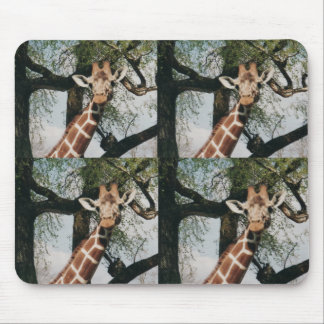 Mit Ziegeln gedeckte niedliche Giraffe Mousepad