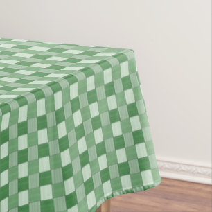 Mit Ziegeln gedecktes Frühlings-Grün gesponnenes Tischdecke