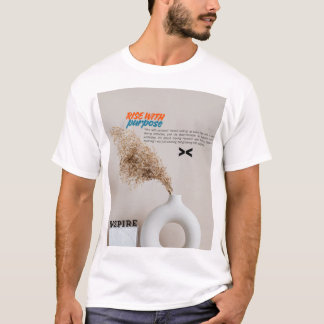 Mit Ziel aufstehen – Minimaler motivierender moder T-Shirt