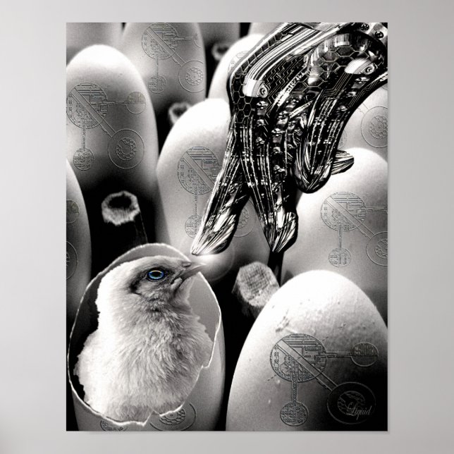 mit Zweckdruck strukturiert Poster (Vorne)