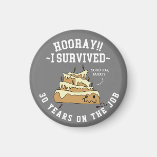 Mitarbeiter Anerkennung Arbeit Jahrestag Custom Hi Magnet