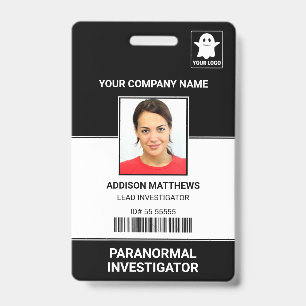 Mitarbeiter-Ausweis Namensschild für paranormale E Ausweis