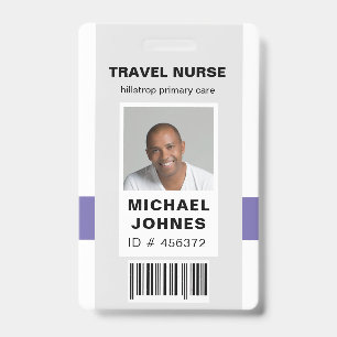 Mitarbeiter-Barcode-Foto-Name-Tag Ausweis
