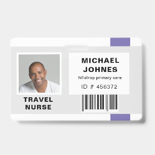 Mitarbeiter-Barcode-Foto-Name-Tag Ausweis