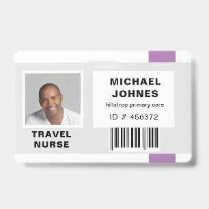 Mitarbeiter-Barcode-Foto-Namensschild Ausweis