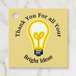 Mitarbeiter Danke, dass Sie sich für die Bulb-Wert Geschenkanhänger