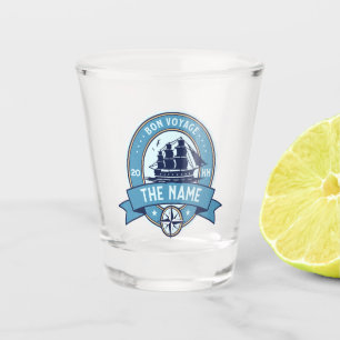 Mitarbeiter danken Ihnen Bon Voyage Farewell Schnapsglas